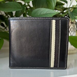 Coach Black and Cream Men's Wallet